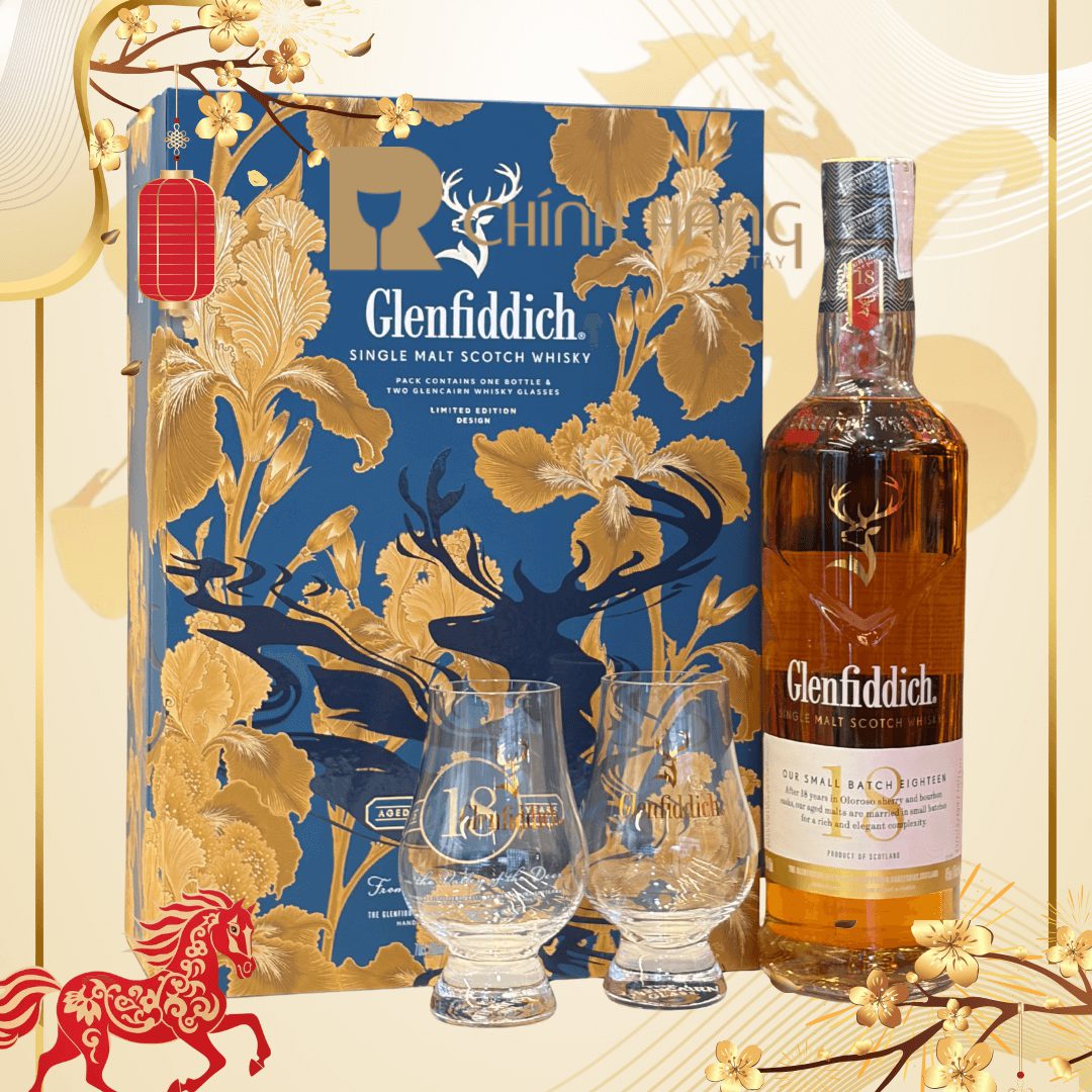 Glenfiddich 18 Năm - Hộp Quà Tết 2026 700 ml
