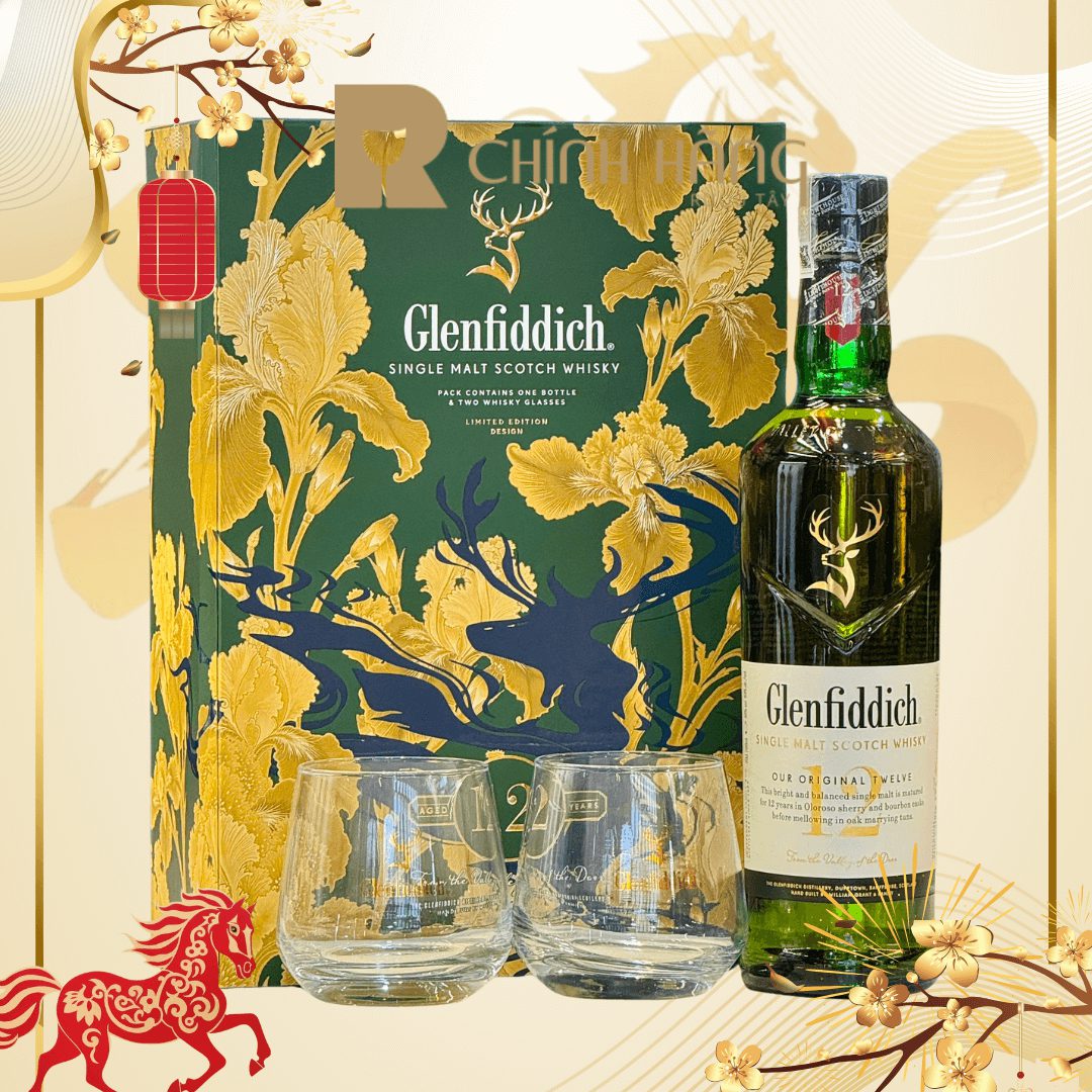 Glenfiddich 12 Năm - Hộp Quà Tết 2026 700 ml Glenfiddich 12 Năm - Hộp Quà Tết 2026 700 ml