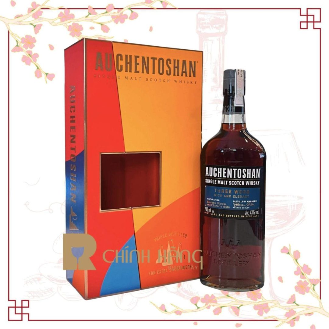 Auchentoshan Three Wood - Hộp Quà Tết 2024 700 ml Auchentoshan Three Wood - Hộp Quà Tết 2024 700 ml