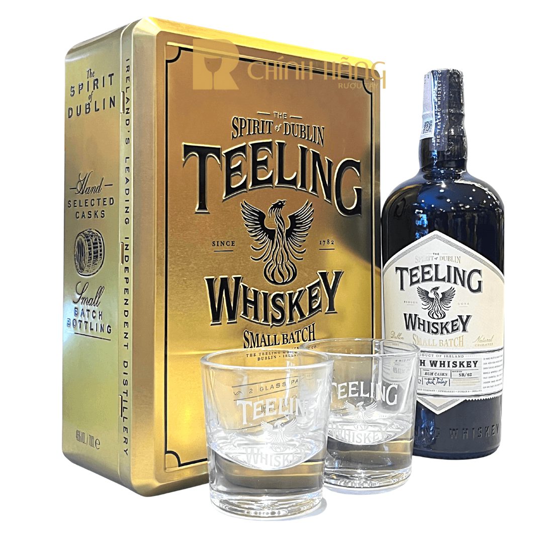 Teeling Whiskey Hộp Thiết 2 Ly 700 ml