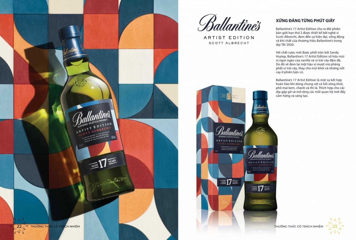 RƯỢU BALLANTINE'S 17 NĂM ARTIST EDITION RƯỢU BALLANTINE'S 17 NĂM ARTIST EDITION