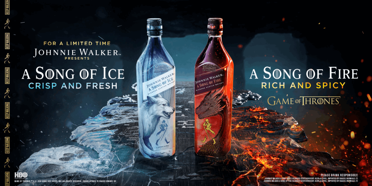 RƯỢU JOHNNIE WALKER GAME OF THRONES A SONG OF ICE AND FIRE Johnnie Walker Game of Thrones A Song of Ice and Fire
