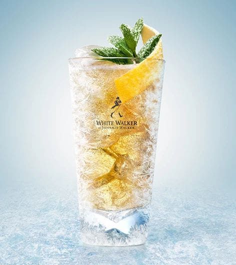 johnnie walker white walker dùng với đá bi