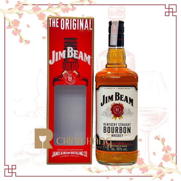 Jim Beam White 1 Lít - Tết 2024