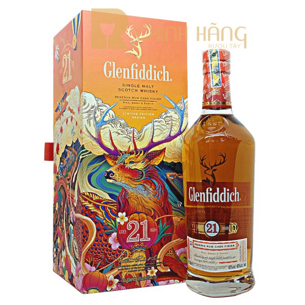Glenfiddich 21 Năm - Hộp Quà Tết 2022