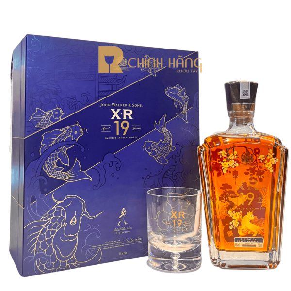 Johnnie Walker XR 19 Năm - Hộp Quà Tết 2023 - MÈO VÀNG ĐÓN XUÂN (010)