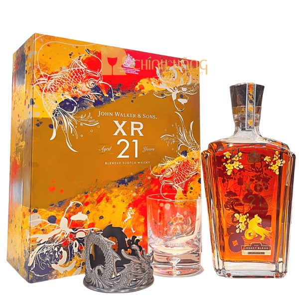 Johnnie Walker XR 21 Năm - Hộp Quà Tết 2023 - MÈO VÀNG ĐÓN XUÂN (010)