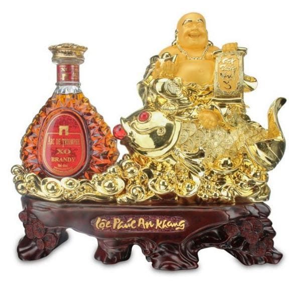 Brandy xo Di lặc vàng + kệ