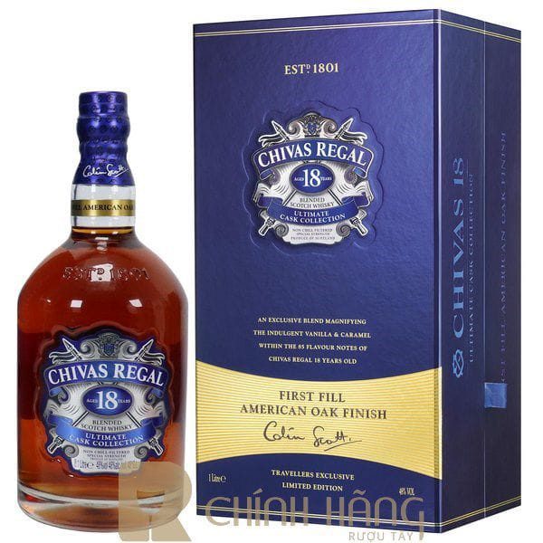 Chivas 18 Năm Ultimate Cask Collection American Oak (Mỹ)