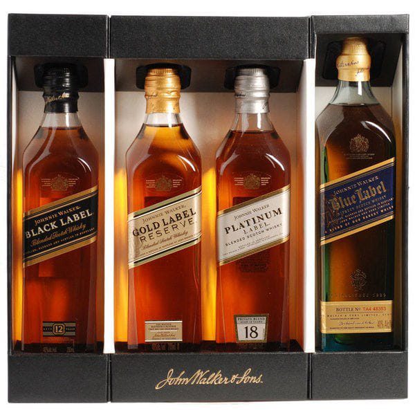 Johnnie Walker Multi collection (Black, Gold, Platinum, Blue)