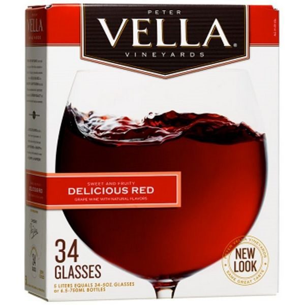 Vang bịch Peter Vella Delicious Red 5L (Mỹ)