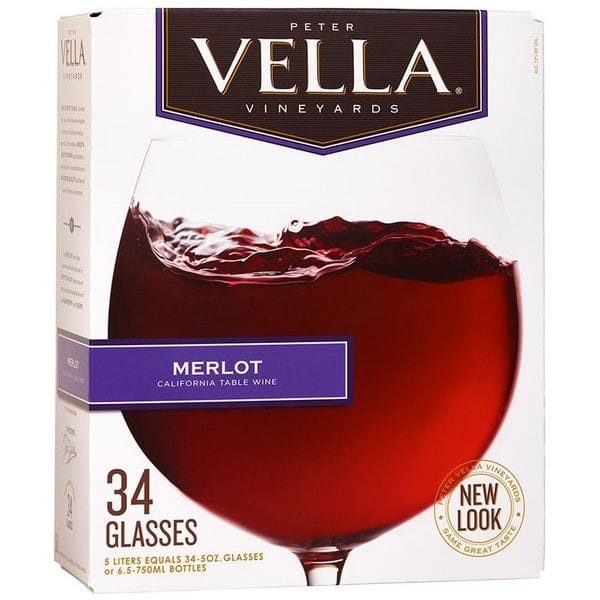 Vang bịch Peter Vella Merlot 5L (Mỹ)