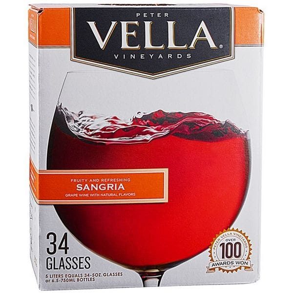 Vang bịch Peter Vella Sangria 5L (Mỹ)