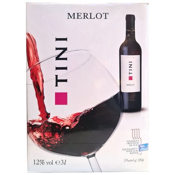 Vang bịch Tini Merlot 3L (Ý)