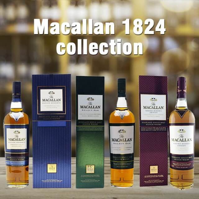 Bộ sưu tập Macallan 1824 Collection có hương thơm tinh tế, vị dịu ngọt