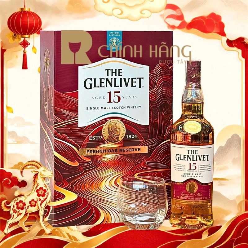 Glenlivet 15 Năm - Hộp Quà Tết 2027 700 ml Glenlivet 15 Năm - Hộp Quà Tết 2027 700 ml