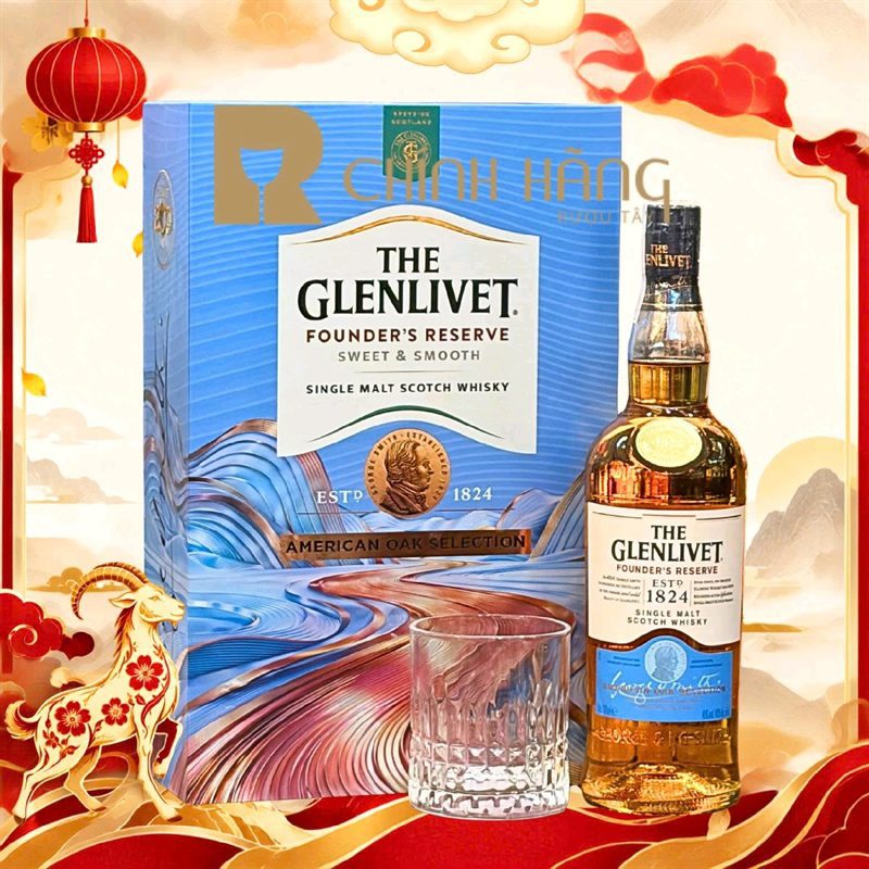 Glenlivet Founder's Reserve - Hộp Quà Tết 2027 700 ml Glenlivet Founder's Reserve - Hộp Quà Tết 2027 700 ml