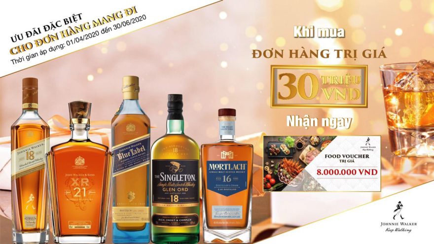 Chương trình hỗ trợ người tiêu dùng từ Johnnie Walker trong mùa dịch CORONA COVID-19