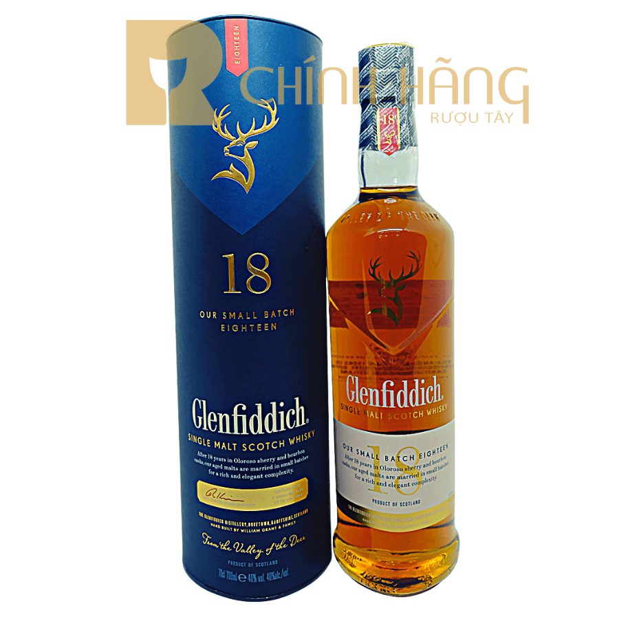 Glenfiddich 18 Năm mẫu mới 700 ml Glenfiddich 18 Năm mẫu mới 700 ml