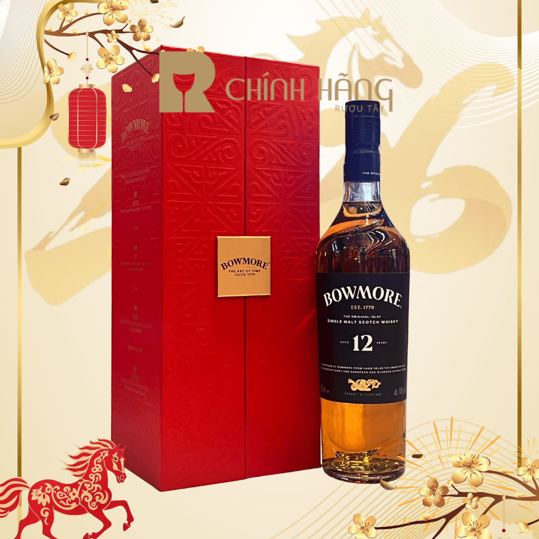 Bowmore 12 Năm The Original Islay - Hộp Quà Tết 2026