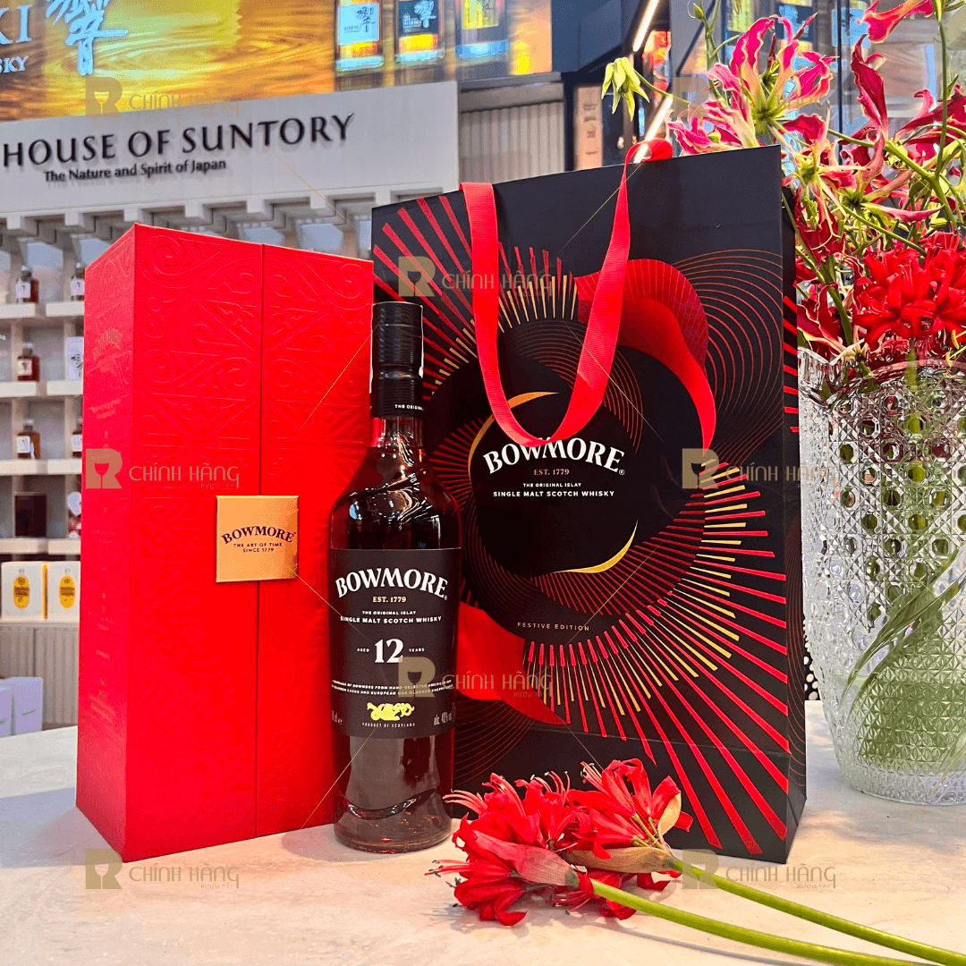 Bowmore 12 Năm The Original Islay - Hộp Quà Tết 2026 700 ml - hình mô tả 2