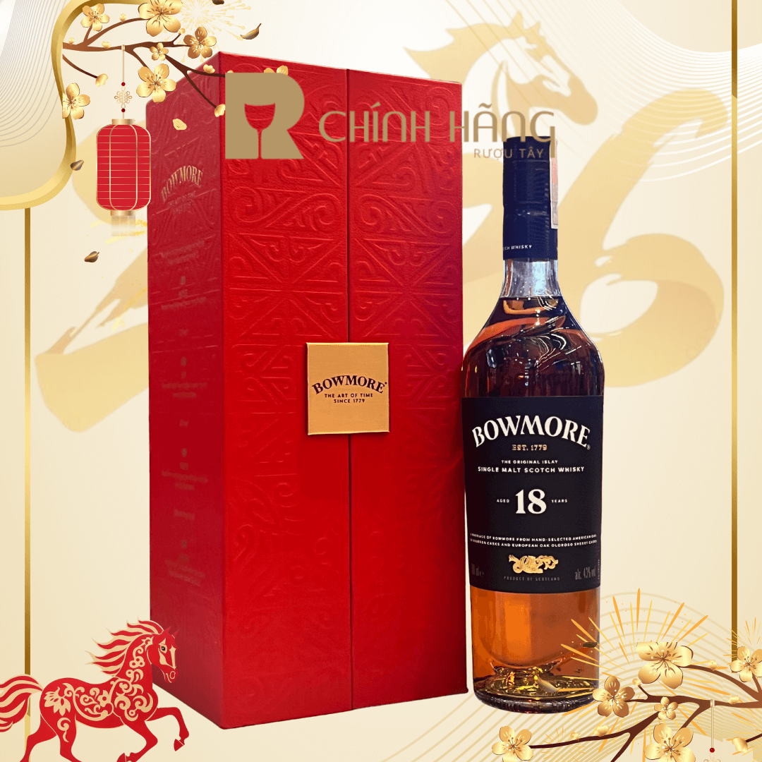 Bowmore 18 Năm The Original Islay - Hộp Quà Tết 2026