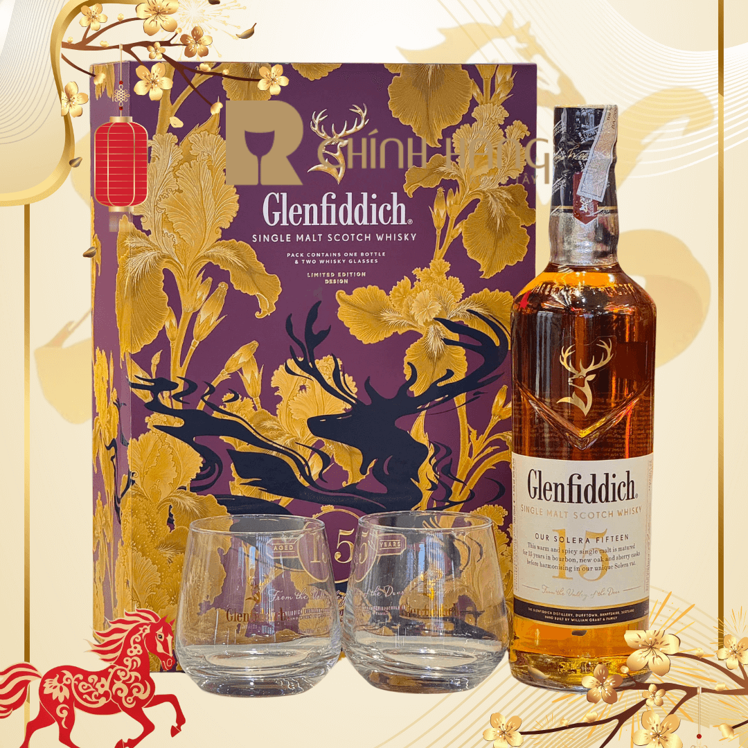 Glenfiddich 15 Năm - Hộp Quà Tết 2026