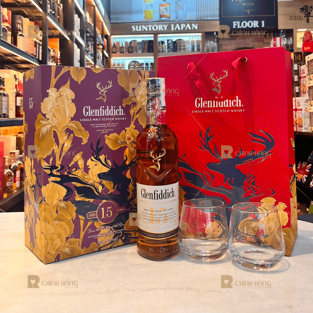 Glenfiddich 15 Năm - Hộp Quà Tết 2026 700 ml - hình mô tả 2