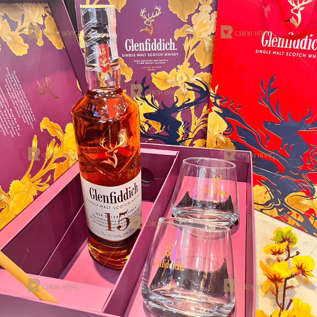 Glenfiddich 15 Năm - Hộp Quà Tết 2026 700 ml - hình mô tả 2