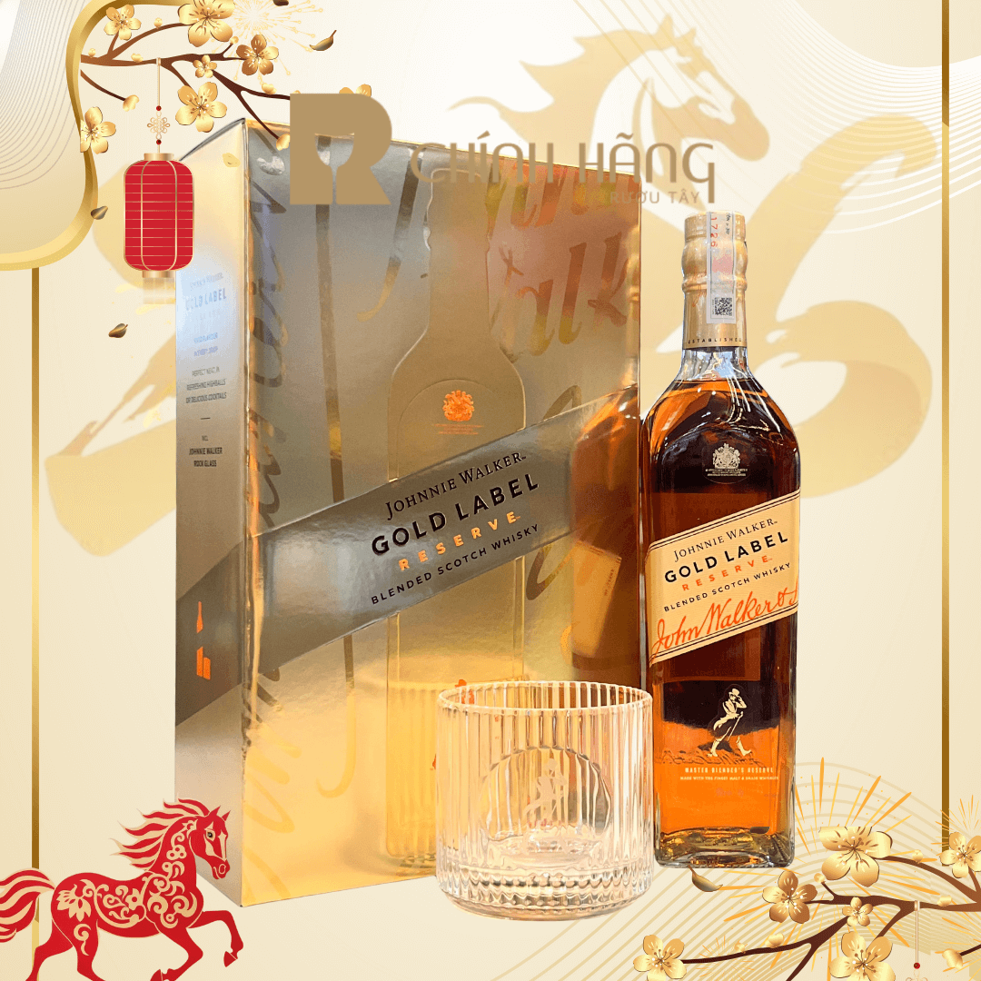 Johnnie Walker Gold Label - Hộp Quà Tết 2026