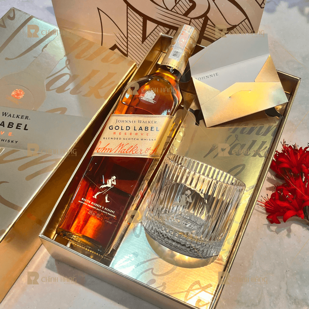 Johnnie Walker Gold Label - Hộp Quà Tết 2026 700 ml - hình mô tả 2