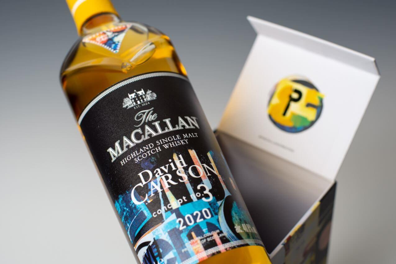 David Carson là người thiết kế ra mẫu hộp đựng và nhãn chai cho Macallan Concept Number 3