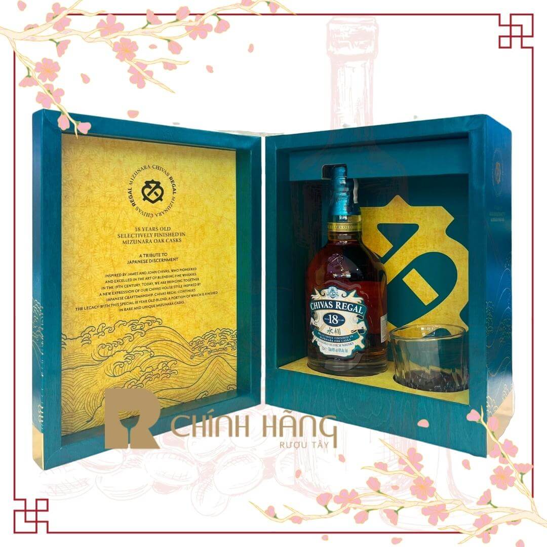 Chivas 18 Năm Mizunara - Hộp Quà Tết 2024 700 ml - hình mô tả 2