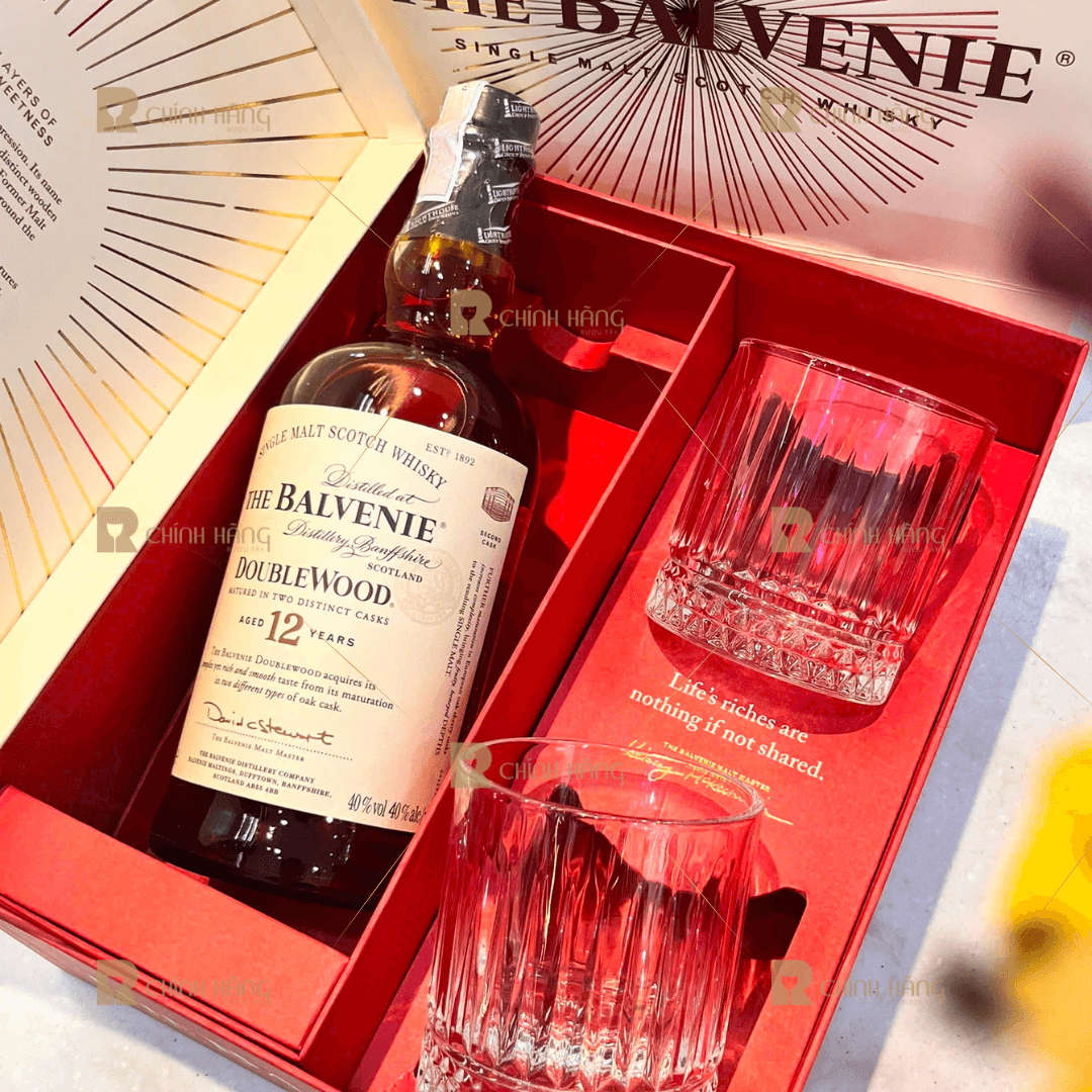Balvenie 12 Năm Doublewood - Hộp Quà Tết 2026 700 ml - hình mô tả 2