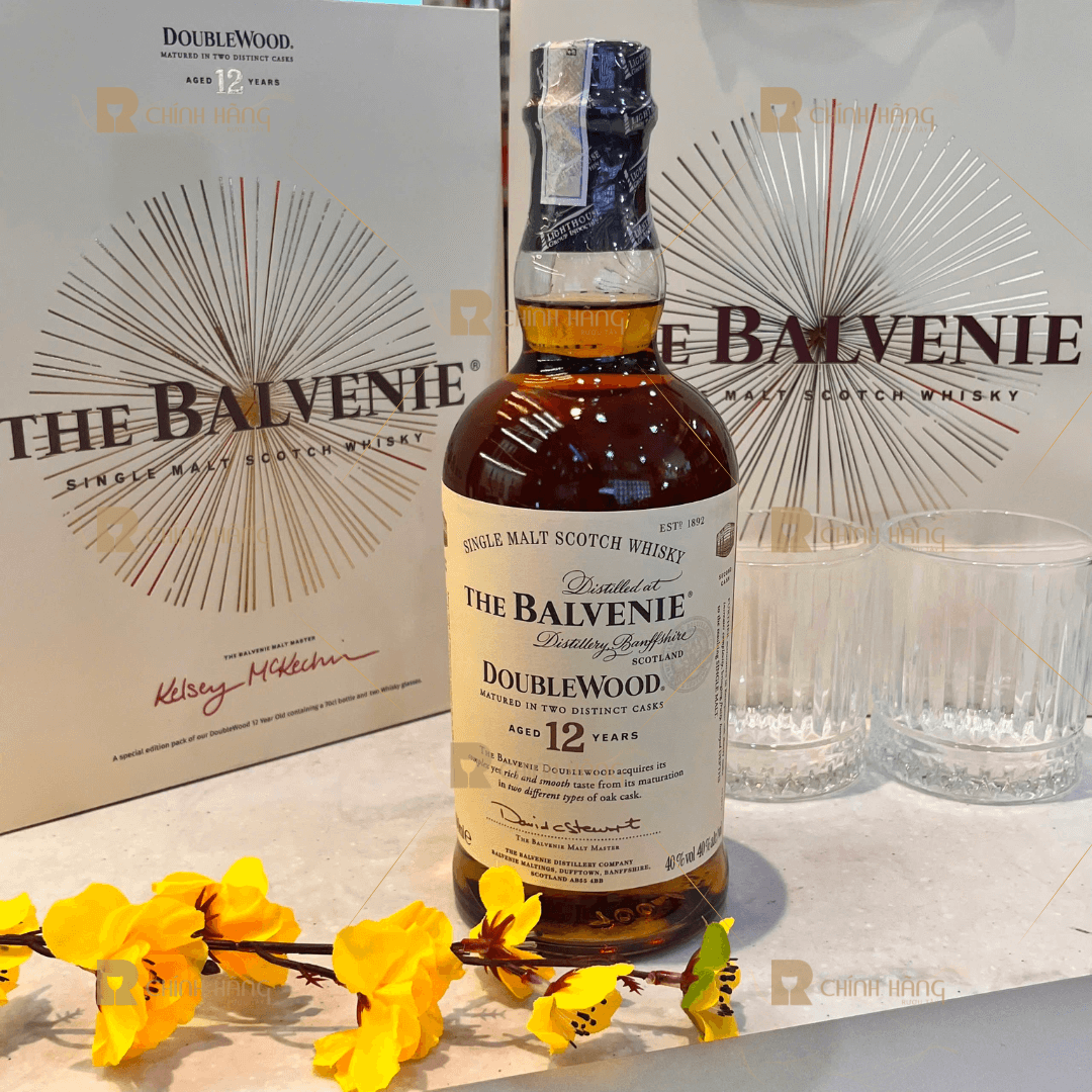 Balvenie 12 Năm Doublewood - Hộp Quà Tết 2026 700 ml - hình mô tả 2