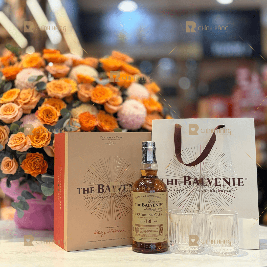 Balvenie 14 Năm Caribbean Cask - Hộp Quà Tết 2026 700 ml - hình mô tả 2