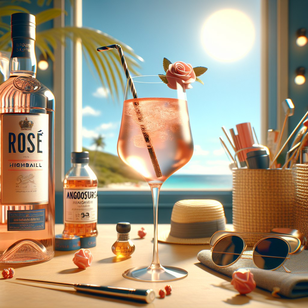 Hướng Dẫn Pha Chế Cocktail Rosé Highball: Một Kỳ Thú Mùa Hè Trong Ly