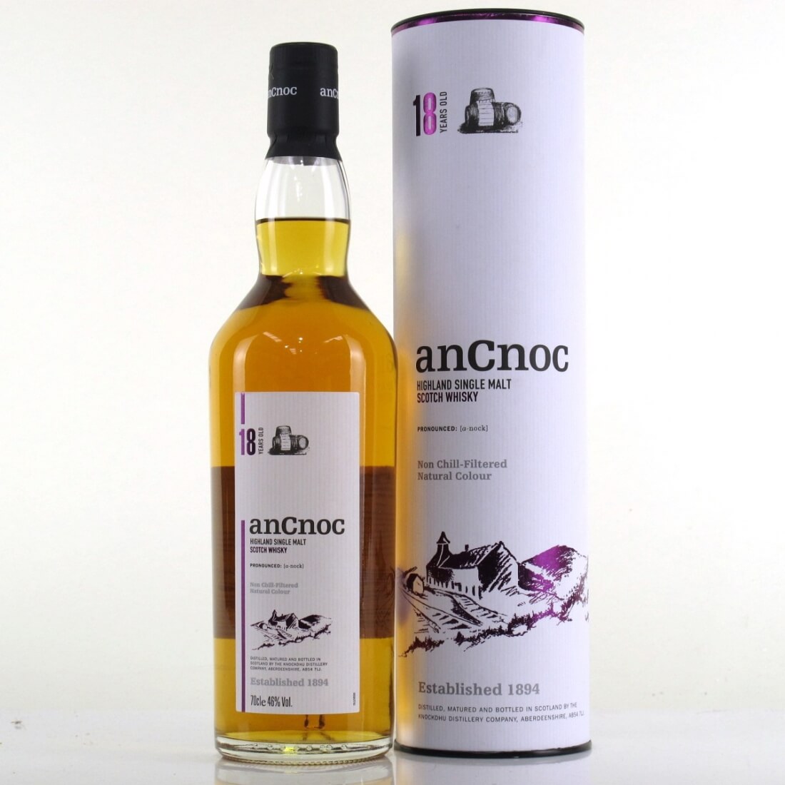    Hình 1. Ancnoc Whisky 18 mang hương vị cổ điển nhưng vẫn thanh lịch, mạnh mẽ