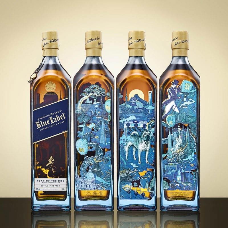 Rượu Johnnie Walker Blue Label Year of Dog 2018