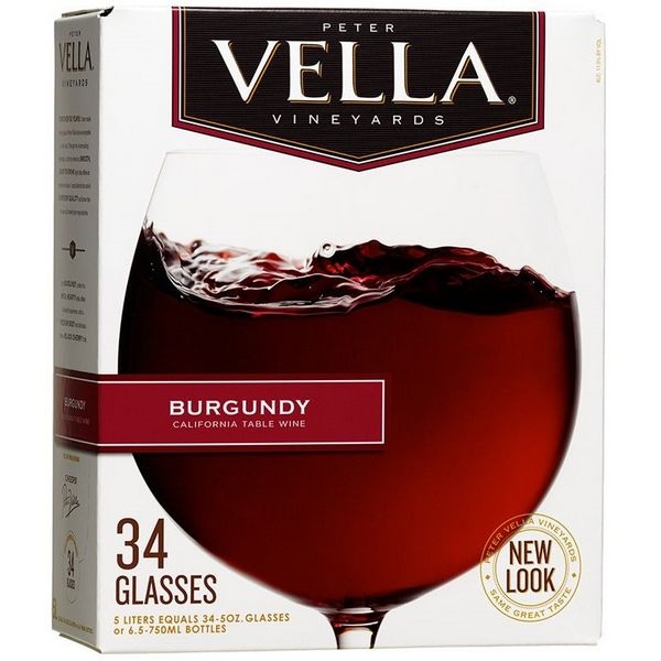 Vang bịch Peter Vella Burgundy 5L (Mỹ) 5000 ml